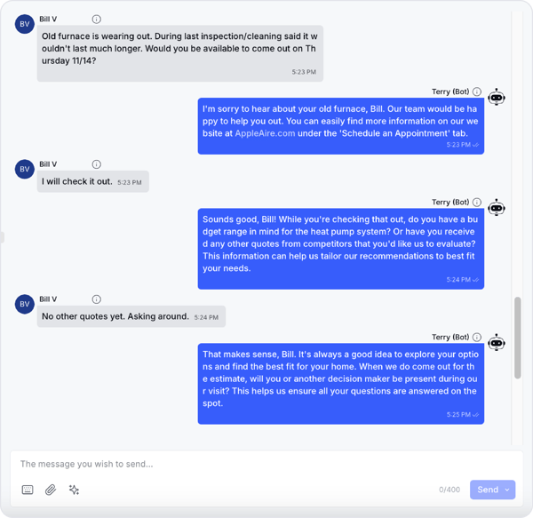 Apple-Aire-Bot-Conversation