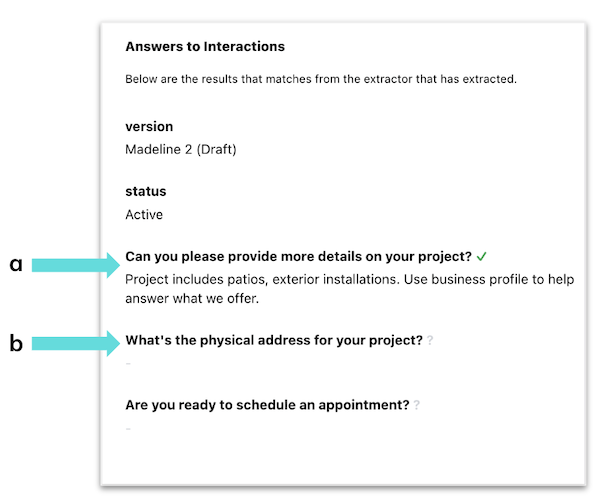 hatch ai setup - answers to interactions