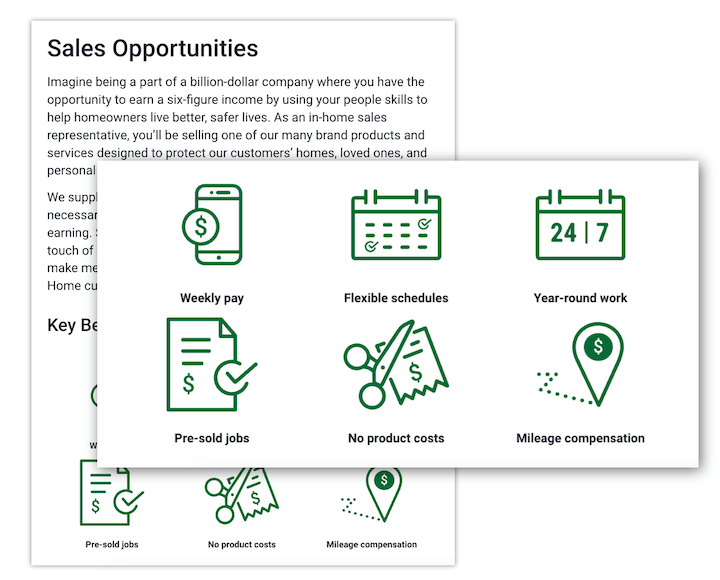 7 Perfect Sales Job Description Examples Templates   Sales Rep Job Description Examples Key Benefits 