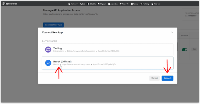 hatch-servicetitan integration migration step 3