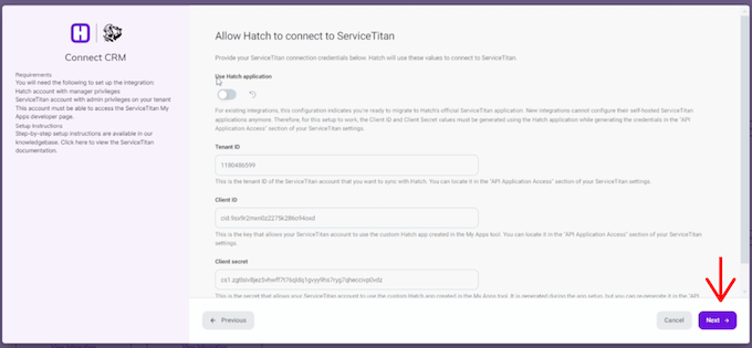 hatch-servicetitan integration migration step 11