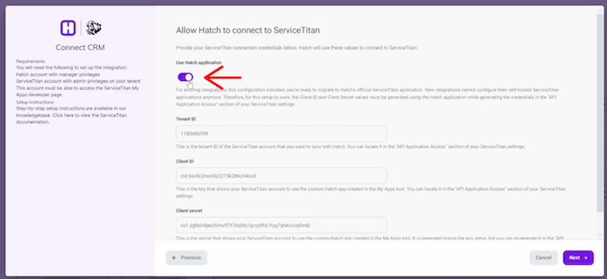 hatch-servicetitan integration migration step 12