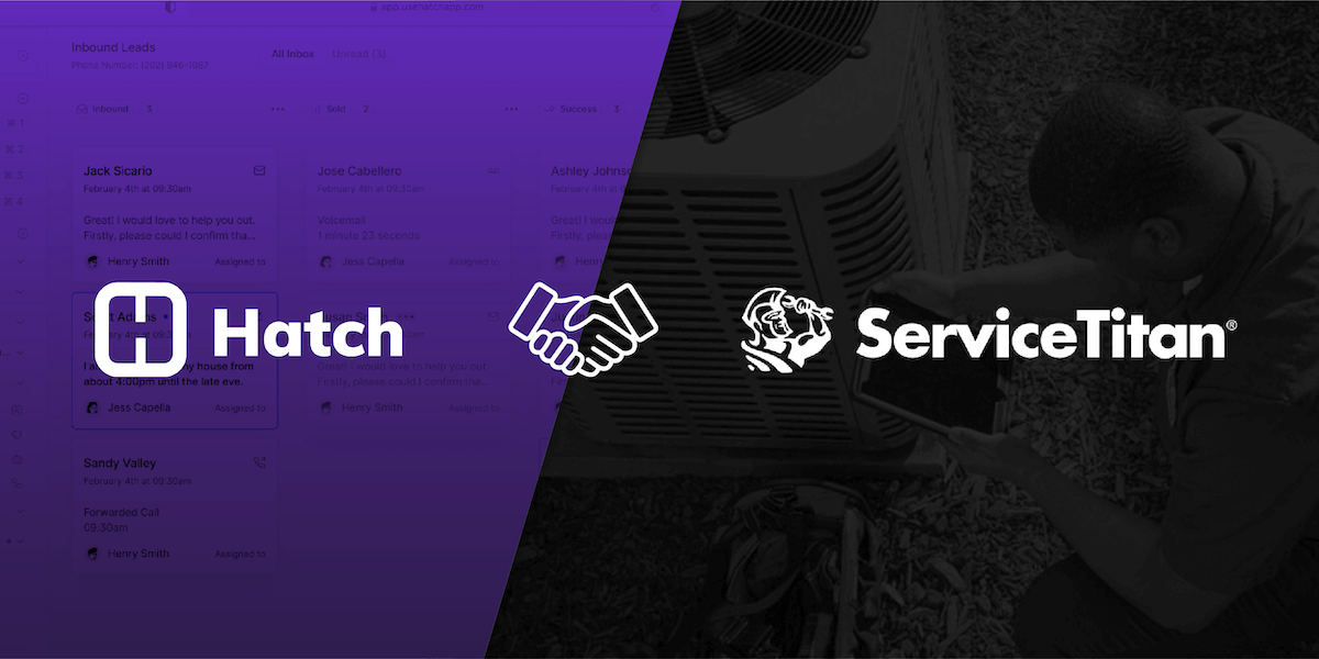 hatch and servicetitan announce new partnership