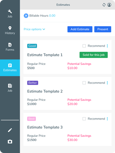 servicetitan polished estimates