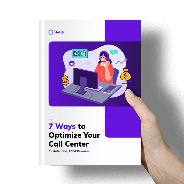 7-Ways-to-Optimize-Your-Call-Center-Hatch-eBook-cover-hand-mockup